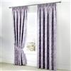 Dreams & Drapes Serene foderato matita tende con fermatenda, cotone/poliestere, lavanda, 66 x 182,9 cm