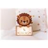 WONDEE Lampada Personalizzata Con Nome - Luce Notturna Bambini Leone, Regalo Neonato Maschio e Femmina, Regalo Battesimo Bimbo e Bimba, Regali Personalizzati Bambino e Bambina (include cavo USB C)