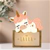 WONDEE Lampada Personalizzata Con Nome - Luce Notturna Bambini Unicorno, Regalo Neonato Maschio e Femmina, Regalo Battesimo Bimbo e Bimba, Regali Personalizzati Bambino e Bambina (include cavo USB C)