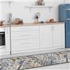 CREARREDA Tappeto Cucina in Vinile Antiscivolo e Lavabile Runner Multiuso Resistente all'usura Passatoia Cucina Antimacchia Adatto da tenere sotto il Lavandino e Fornelli Stampa Made in Italy 100%