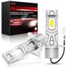 AUXIRACER H3 led，Lampadina H3 LED Auto 6500K, 12V, 100W, LED H3 30000LM, con Ventola Silenziosa 30000LM 110W 600% Sostituzione Alogena, DC 12V, 2 Pezzi