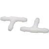 A ABSOPRO ABSOPRO Connettore a T in Plastica Bianca, 6mm, T Forma 3 Vie (Set di 100)