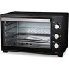 FLM SYSTEM Fornetto Elettrico con Capacità di 20L, Mini Forno da 1600W, Temperatura 100-250°C, Timer 0-60min, 3 Modalità di Cottura, Accessori Inclusi Vassoio raccoglibriciole