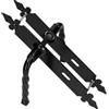 KOTARBAU Maniglia per porta 72 mm PZ/BB/WC Maniglia per porta, maniglia per porta, set decorativo nero universale interno esterno ferro battuto antiruggine (BB)