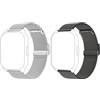 ZOSKVEE Cinturini per Smartwatch 22mm, Sostitutivo per Smartwatch Bluetooth da Uomo e Donna, Milano Nero/Argento, per P95/P66