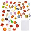 KSBBHDS 50 mini alimenti, 1 custodia, accessori per bambole, accessori alimentari, casa delle bambole, mini cucina poesia, mini cucina alimentare, cucina giochi in miniatura