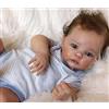 Scnbom 20inch 50cm bambole reborn femmina Vere silicone bambola originali bambolotti che sembrano maschio realistica neonato toddler occhi apert