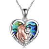 YFN Collana con ciondolo a forma di cavallo, in argento Sterling 925, regalo per ragazze e donne, Argento sterling, Zirconia cubica