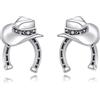VONALA Orecchini a perno in argento Sterling S925 a forma di maiale, coniglietto, gatto, mucca delle Highland, giraffa, ippopotamo, mucca da latte, leone, pollo, cuore, graziosi orecchini a perno a