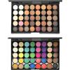 TQPUWT Tavolozza di ombretti 40 colori, 2 pezzi Tavolozza di Ombretti Fusion, Palette di ombretti fusion di colori arcobaleno, Palette di Ombretti, per ragazza, donna, scatola nera, multicolore