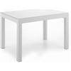 STONES HOME FURNITURE Executive - Tavolo Allungabile (120/175/230/290/350 x 83 cm) in Vetro temperato Bianco