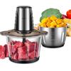 Reemix Tritatutto da Cucina Elettrico con 2 Grandi Ciotole (3L+3L), Mini Tritatutto Elettrico, 2 Velocità, 1 Lama a Doppio Livello, Tritacarne con Motore in Rame da 500W per Alimenti