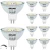DiCUNO Lampadina LED GU5.3 MR16 Dimmerabile, 5W Equivalente 50W alogena, 12V, 500lm, Bianco freddo 6000K, Faretto LED per controsoffitto e faretti incasso, 10 Pezzi