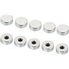 PATIKIL M6 Cappuccio Dado, 20pz Dado Dado Vite Cappuccio Inserto Bullone Copertura Piatto Femmina Filettatura Ferramenta Raccordi Luce Fissaggi Argento Tono