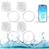 KERUI Sensore Livello Acqua WIFI, Rilevatore Perdite Acqua Tubi con Cavo Sonda Esteso e Staccabile da 105 cm, Rilevatori di Acquada 100 dB con App Tuya, 3 Tipi di Rilevamento per Casa, Cucina, Bagno (2,4G)