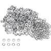 QUARKZMAN 300 Set Kit Occhielli in Metallo 5mm 1/5 Foro Occhielli per Teloni Piccolo Occhiello con Rondelle per Scarpe Vestiti Cintura Etichetta Borsa Tessuto Pelle Progetto, Bianco