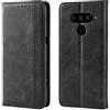Jielangxin Cover per LG V50 ThinQ 5G,Custodia in Pelle Custodia per LG LMV500EM V50 ThinQ / V450PM V50 ThinQ 5G / V500XM V500N Custodia Case Cover Black
