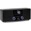 AUNA Stockton - Micro Impianto Stereo, DAB+, FM con Funzione RDS, Bluetooth, USB, AUX, CD, MP3, 20W max. (2 x 5W RMS), Dimensioni Compatte, Multiuso, Display OLED, Ed. 2020, Nero