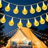 cshare Ghirlanda luminosa a batteria, 6 m, con 40 LED, luce bianca calda, con timer, impermeabilità IP65, luci a globo, per interni ed esterni, albero di Natale, giardino, camera da letto, bambini