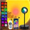 xoddi Sunset Lamp - Lampada al tramonto con telecomando app, girevole a 360°, luce arcobaleno per decorazione estetica, camera da letto e decorazione, luce d'atmosfera e regalo per donne