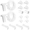 2 Set Riparazione Tende A Rullo 17mm - Staffe Plastiche, Catena Perline, Completo Con Frizione - Foto 4
