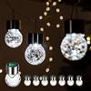 GIGALUMI 8 Pack di Luci Solari Appese, Globo di Crepuscolo a LED Bianchi Con Lanterne Impermeabili e Maniglia per Giardino, Cortile, Patio, Prato