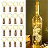 Lhdfyqt 20 Pezzi Luci Bottiglia da Tappo in Sughero, 2m 20 LED, Tappi LED a Batteria per Bottiglie, Luci per Bottiglia Vetro, Tappo Luci LED Bottiglia, per Natale, Festa, Catena Luminosa di Matrimonio