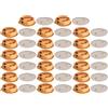 cyclingcolors 20x raccordo di montaggio beige Ø 26mm ideale per roulotte barche camion convertiti cucina, beretto tondo café latte beige
