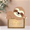PIXEL® Lampada personalizzata con nome incisa 3d Luce notturna bambino bambina bambini neonato Idea regalo nascita bimbo bimba battesimo Regalo Natale neonati Personalizzato cameretta (Arcobaleno