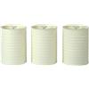 Russell Hobbs RH03268CEU7 Ribbed Set di barattoli da 3 pezzi - Set di 3 contenitori da cucina per tè, caffè e zucchero, resistente acciaio verniciato a polvere, coperchi a strappo, crema