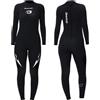 Owntop Muta Donna 3/2mm Intera, Muta Invernale a Maniche Lunghe Ultra-Stretch, Zip Posteriore Muta da Surf e Immersioni in Neoprene per Adulti, Donna Nero S