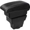 YJYWZH Auto Braccioli per Opel Astra J 2009-2015 Bracciolo Bracciolo Doppio Strato Scatola Portaoggetti Console Centrale Interna with 3 USB Charging Port Nero