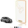 TOOMUME Cover Chiave, Guscio Chiave Carta Adatto per Renault Scenic Clio Laguna Megane Zoe Captur Duster Espace Fluence Koleos Kangoo Master, Custodia Chiavi Telecomando Copri Chiavi - Smart Key