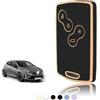 TOOMUME Cover Chiave, Guscio Chiave Carta Adatto per Renault Scenic Clio Laguna Megane Zoe Captur Duster Espace Fluence Koleos Kangoo Master, Custodia Chiavi Telecomando Copri Chiavi - Smart Key