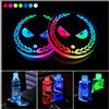 Zosppei Luci a LED per portabicchieri da auto,2 PCS Sottobicchieri per auto con 7 colori di luce luminescente, tappetino a LED per l'automobile Decorazione Atmosfera Luce