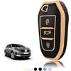 TOOMUME Cover Chiave Auto per Peugeot 208 308 2008 3008 Citroen C3 C4 C5 | Silicone Morbido, Antiurto, Anticaduta, Antigraffio, Custodia Protettiva Chiave per 508 5008 Picasso Aircross Cactus DS3 DS5