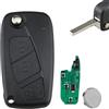 Vailikey 433MHZ Fiat Portachiavi Per Doblo, Punto, Panda, Grande Punto, Ducato, Bravo - Chiave Fob ID46/7946