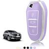 TOOMUME Cover Chiave TPU, Custodia Chiave Adatto per Peugeot 208 308 508 2008 3008 5008 Rifter Citroen C3 Arricross C4 Picasso DS3 DS4 Berlingo, Copri Chiavi Guscio Chiave Auto Telecomando - Smart Key