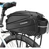 Lixada Borsa Posteriore Bici, 10L-12L Borsa Impermeabile per Biciclett Borsa Bici Posteriore Cremagliera Perfetta per Ciclismo, Viaggi, Pendolari, Campeggio e all'aperto