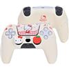 Kuitmor Set di custodie di controllo PS5, custodia protettiva in silicone e simpatico gattino custodia protettiva per controllo PS5 con 2 protezioni antiscivolo e 2 adesivi