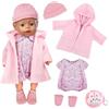 Xerteam Accessori per bambole da 14 a 16 pollici, tute per bambole da 30 a 45 cm, cappotto di sacchetto di peluche, calze, accessori per vestiti per bambole per ragazze/bambini, regali di compleanno (senza