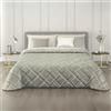 MAXIME MAISON - Trapunta Invernale Matrimoniale 260x260cm in Raso Jacquard, Piumone Matrimoniale Invernale (300gr/mq) Copriletto in Pregiato Raso Jacquard Made in Italy (Wall Grigio)