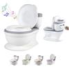 SUPERBE BEBE Vasino Per Bambini Wc Con Suono Per L'apprendimento Del Vasino - Wc Per Bambini E Neonati - Confortevole, Antiscivolo Con Suono Di Sciacquone E Musica - Con Vaso Rimovibile - Riduttore Wc Bambini
