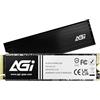 AGI AI828 1TB SSD interno M.2 PCIe Gen4x4 NVMe 2280, 3D NAND, HMB, Velocità di lettura fino a 7400MB/s, Compatibile con Laptop e Desktop Computer (PC)