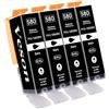 Veson PGI-580 XXL Cartucce d'inchiostro Compatibili con Canon 580XXL Nero per Canon Pixma TR8550 TR8500 TS9551C TS9551 TS9550 TS8350 TS8251 TS8150 TR7550 TS6150 TS6350 TS6250 TS6151 TS705, 4 PGBK