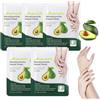 Utapossin 5 Paia Maschera Per Le Mani, Maschera Idratanti Per Mani Esfoliante, Hand Mask, Guanti Idratanti per la Sbiancamento Cura delle Mani, Per Mani Secche, Invecchiate e Screpolate (Avocado)