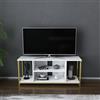 Hanah Home Supporto per TV, melammina, Oro Bianco, Taglia Unica