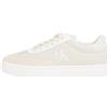 Calvin Klein Donna Sneakers con Suola Preformata Classic Low Mix in Tela, Bianco (Creamy White/Bright White), 41