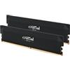 Crucial Ram DIMM DDR5 32GB Crucial 6400Mhz CL38 1.35V K2 Nero [CP2K16G64C38U5B]