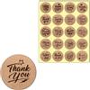 TownStix 500 Pezzi, 50 mm - Adesivi Thank You Grandi, Grazie Stickers Adesivo Etichette Adesive - 20 Disegni